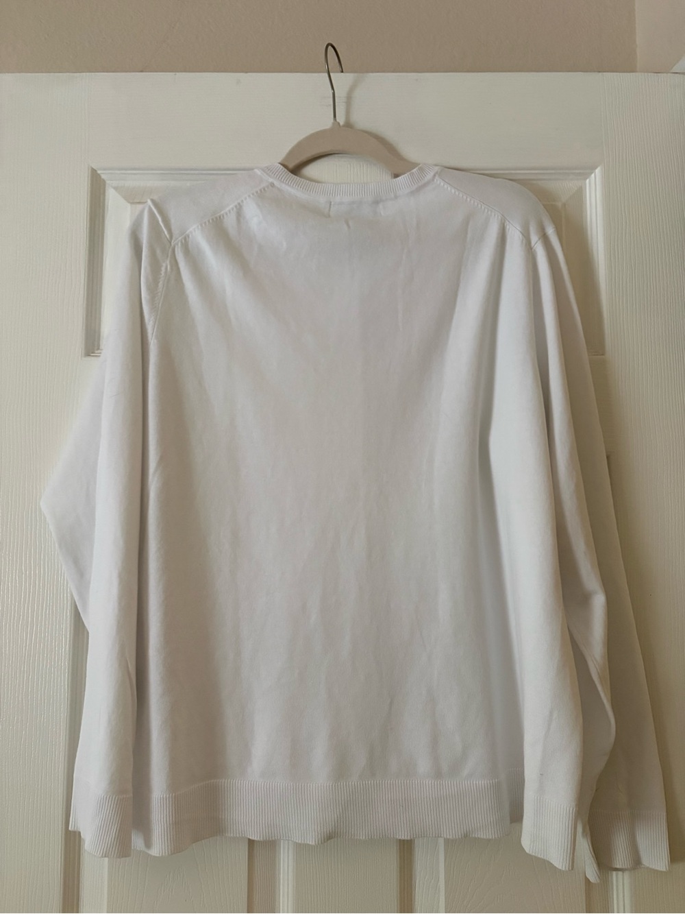 Karen Scott White Crewneck Button-Front Cardigan - Women - Picture 4 of 10